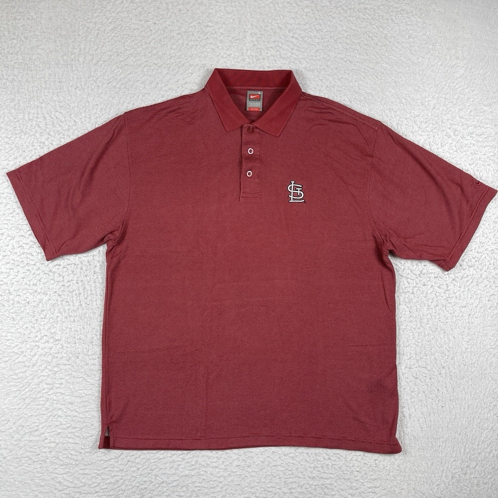 St Louis Cardinals Polo‎ Shirt Mens Large MLB Baseball Golf Casual Travel Work